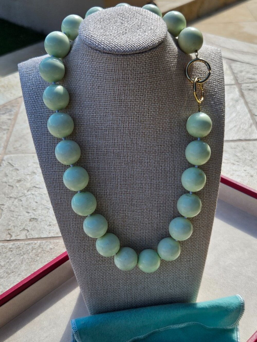 Tiffany & Co. 18K Chrysoprase Necklace Paloma Picasso Collection - Rare!